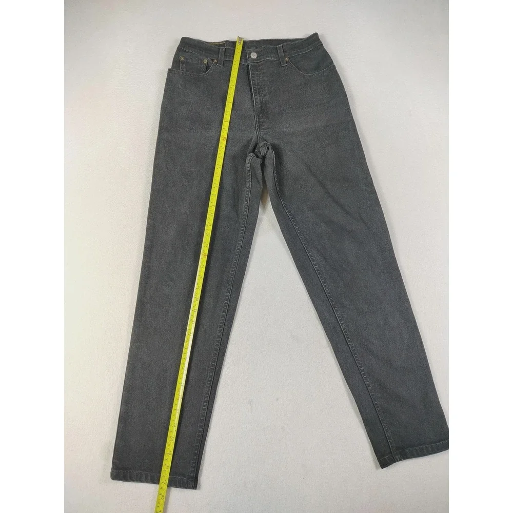 Vintage Levis 550 Relaxed Tapered Jeans Womens‎ 12 Black High Rise Denim Y2K
